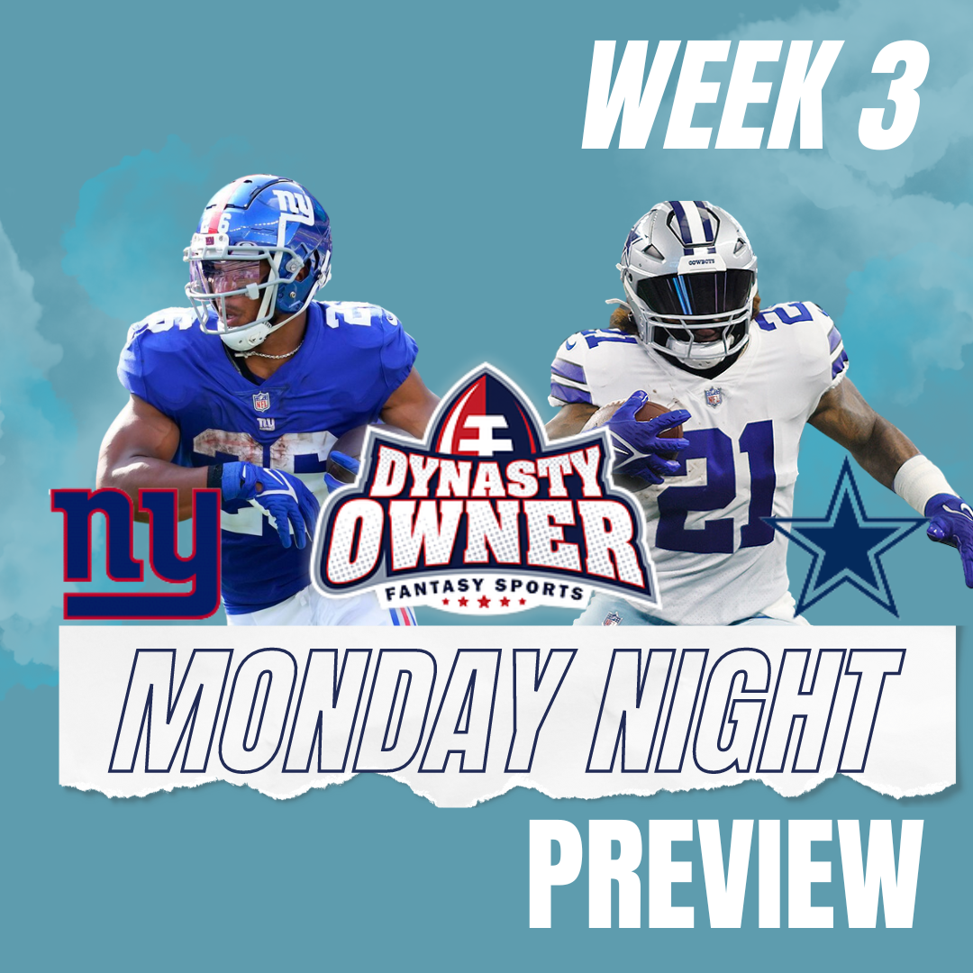 NFL WEEK 3 MNF PREVIEW