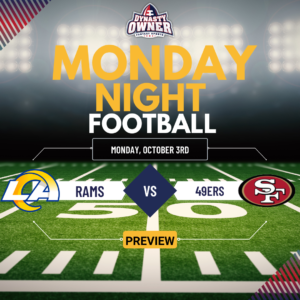 NFL WEEK 4 MNF PREVIEW